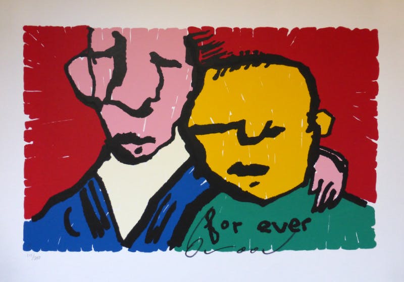 Herman Brood - For ever - grote handgesigneerde zeefdruk. kopen? Bied vanaf 350!