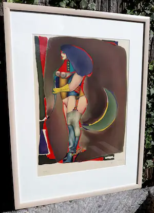 Richard Lindner - Power woman, litho (netjes ingelijst) kopen? Bied vanaf 295!