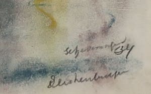 Elie Neuburger - Pastelkrijt, Scheveningse vrouwen in klederdracht - Ingelijst kopen? Bied vanaf 80!