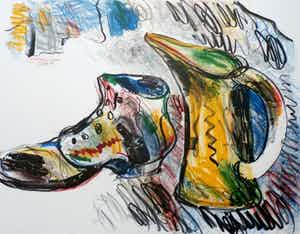 Anton Martineau - Zeefdruk: Stilleven - 1998 verkocht voor € 40!