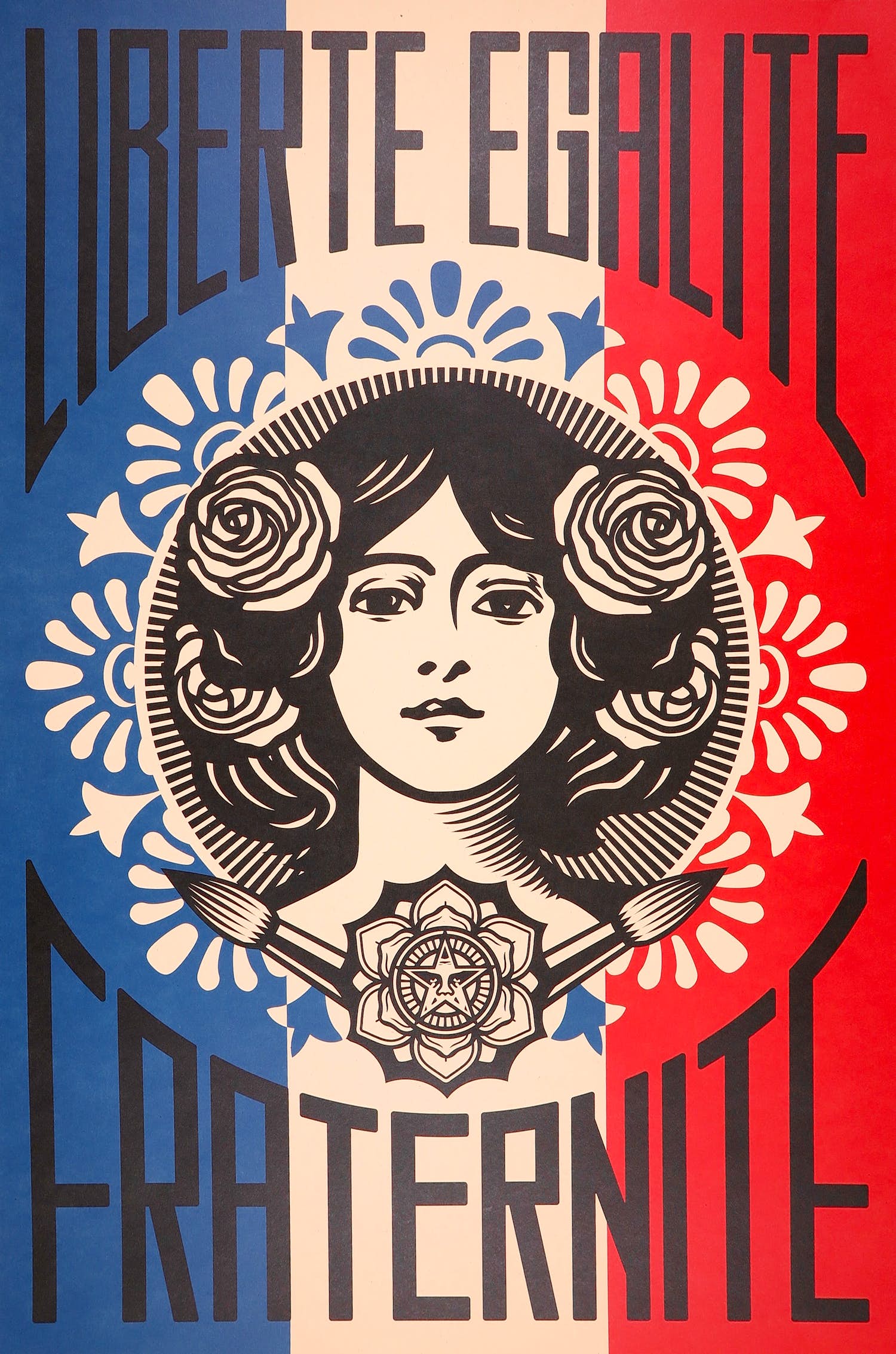 Shepard Fairey - LIBERTÉ EGALITÉ FRATERNITÉ- SIGNED OFFSET LITHOGRAPH kopen? Bied vanaf 1!