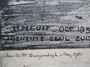 Herman Heuff - Litho "Geheime geul Zuiderzeewerken" kopen? Bied vanaf 1!