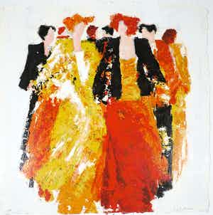 Wil Willemsen - Zeefdruk, Entree (Groot) verkocht voor € 1!