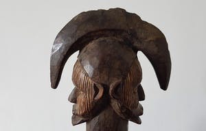 Baule - Een Afrikaans beeld met twee gezichten kopen? Bied vanaf 210!