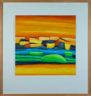 Saskia Bremer - Acryl, Louie - Ingelijst vendu pour 100€ !