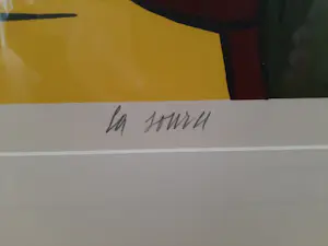 Valerio Adami - Zeefdruk, titel, La Source. Groot werk kopen? Bied vanaf 80!