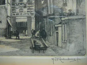 Hendrikus Roodenburg - Utrecht Steenweg -ets circa 1930- kopen? Bied vanaf 40!
