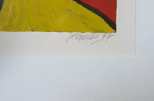 Corneille - Zeefdruk, Vrouw en kat - Ingelijst kopen? Bied vanaf 300!