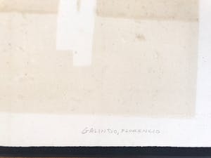 Florencio Galindo - Gesigneerde lithografie - 40/75 kopen? Bied vanaf 45!
