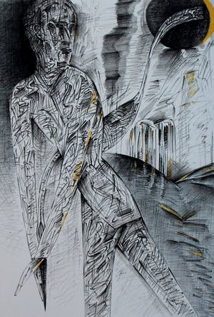 Kees Spermon - litho: Black sun - 1984 kopen? Bied vanaf 45!