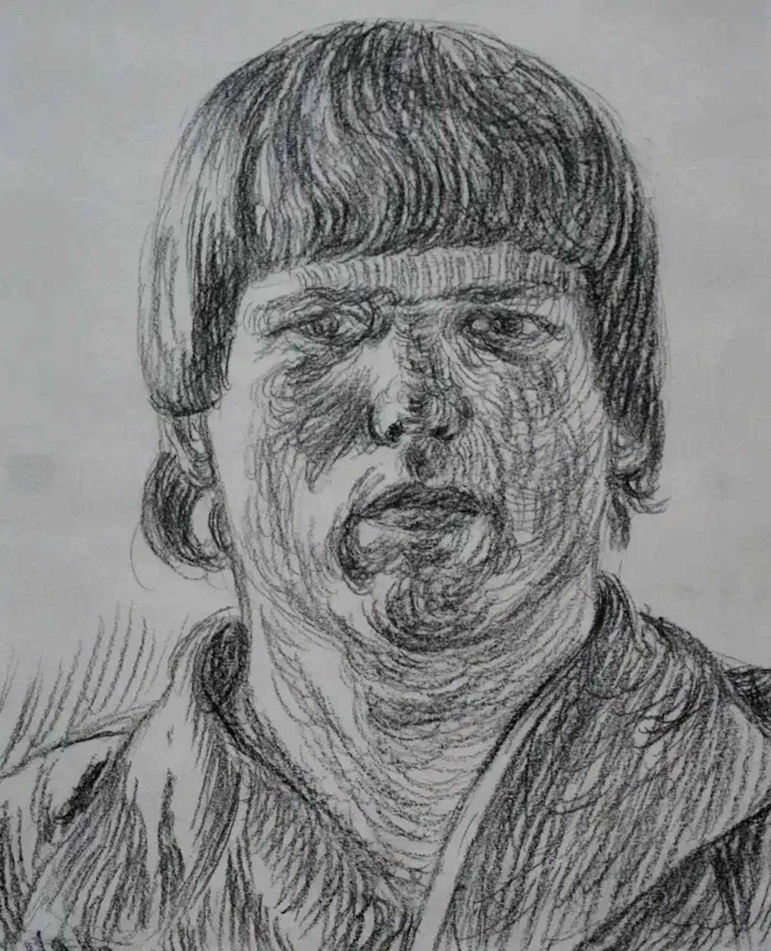 Philip Akkerman - Ingelijste tekening: Zelfportret - 1986 kopen? Bied vanaf 795!