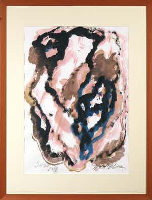 Bert Braam - Gemengde techniek op papier, Salsa - Ingelijst verkocht voor € 1!