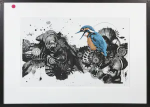 Jaco Putker - Zeefdruk, Op de schouders van giganten III - Ingelijst kopen? Bied vanaf 1!