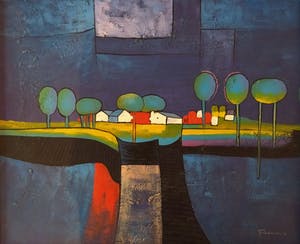 Berend Pasman - Surrealistisch landschap kopen? Bied vanaf 180!