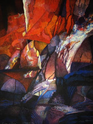 Maria Chakarova - Gelauwerd Bulgaars Grafica - Groot 1993 expressionistisch Litho gesigneerd kopen? Bied vanaf 1!