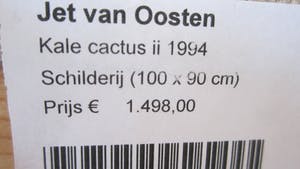 Jet van Oosten - Kale Cactus ii (groot werk) kopen? Bied vanaf 100!
