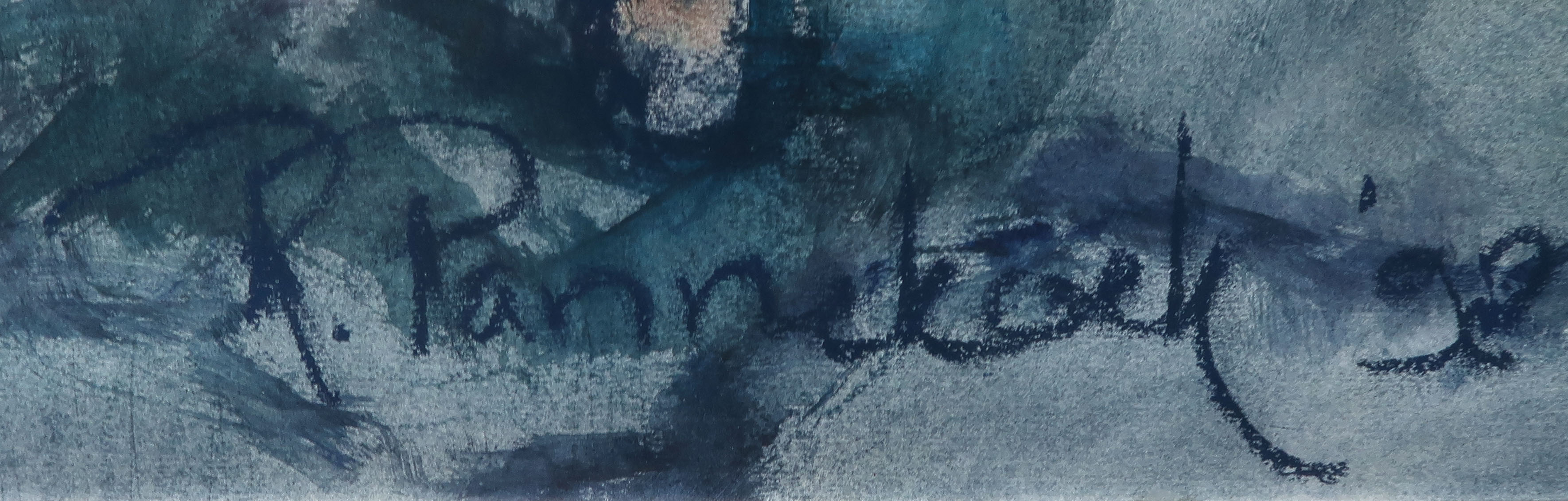 Ria Pannekoek - Gouache en krijt, Macleaija IV - Ingelijst (Groot) kopen? Bied vanaf 60!