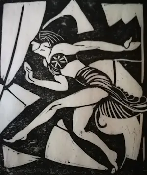 Johan Haak - Danseres. Art deco. kopen? Bied vanaf 79!