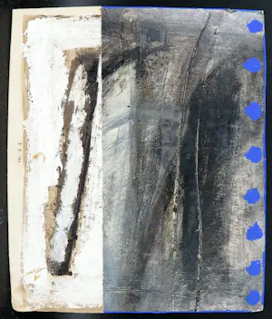 Jan Radersma - Uniek klein werk (collage, schildering) op karton, Zonder titel (2001) kaufen? Bieten Sie von 100!