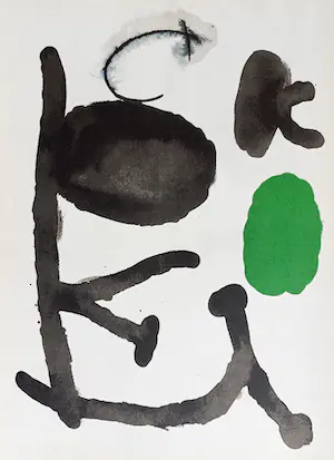 Joan Miro - Abstracte compositie, originele litho (1961) kaufen? Bieten Sie von 60!