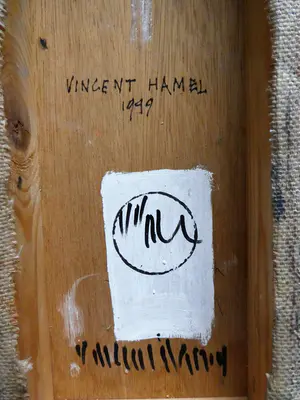 Vincent Hamel - VERFSTRUCTUUR (blauw) 1999 kopen? Bied vanaf 135!