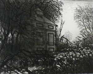 Gerard van Rooy - ets: het transformatorhuisje - 1974 verkocht voor € 45!