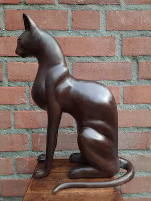 Niet of onleesbaar gesigneerd - A. Tiot: bronzen kat. kopen? Bied vanaf 1!