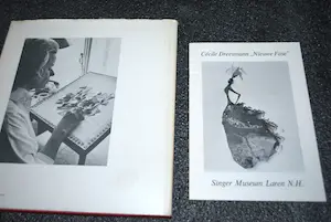 Cecile Dreesmann - vertelt over haar levenswerk, gesigneerd met opdracht 4 dec 1977,incl expoboekje kopen? Bied vanaf 20!