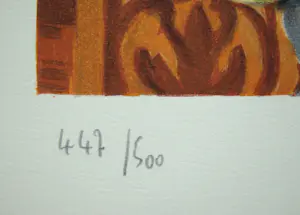 Roger Chapelain-Midy - Stilleven met ananassen en granaatappels - Originele lithografie - 1961 - Handtekening kopen? Bied vanaf 150!