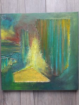 Niet of onleesbaar gesigneerd - Tweeluik abstract. kopen? Bied vanaf 1!