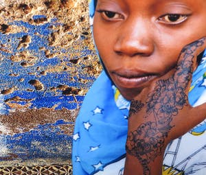 Angele Etoundi Essamba - Symbiose Blue et Or (Zeer Groot) kopen? Bied vanaf 200!