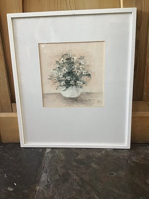 Niet of onleesbaar gesigneerd - Pot met bloemen kopen? Bied vanaf 1!