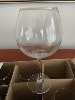 Siem van der Marel - 12 grote kristal design wijnglazen voor Leerdam, Extra Exclusive Living kopen? Bied vanaf 50!