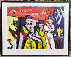 Herman Brood - O.D. = Passee, zeefdruk (mooi ingelijst, groot) kopen? Bied vanaf 595!