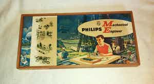 Vintage bouwdoos Philips 1966 Mechanical Engineering verkocht voor € 30!