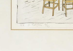 Pieter Holstein - Handgekleurde ets, Demokratiese verwikkelingen - Ingelijst kopen? Bied vanaf 80!