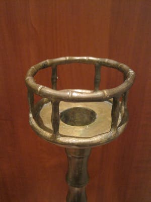 Brons (Onbekend) - 2 Japanse kandelaars. kopen? Bied vanaf 45!