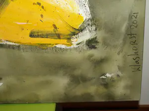 Peter Klashorst - Acrylverf en collage op doek – GROOT , 195 x 75 cm - 2021 kopen? Bied vanaf 1!