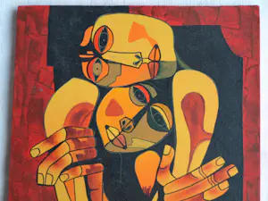 Niet of onleesbaar gesigneerd - Acrylverf op doek , Verbonden – gesigneerd - 2011 kopen? Bied vanaf 1!