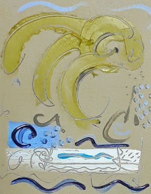 Paolo Valle - Abstract Olieverf Titel:” Cipro” kopen? Bied vanaf 100!