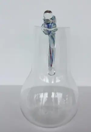 Sabine Lintzen - Glazen feest-karaf met speels gekleurd handvat + boek! kopen? Bied vanaf 60!