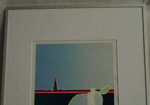 Heleen van der Tuin - Ingelijste zeefdruk, “Peerd van Ome Loeks” - 1989 kopen? Bied vanaf 30!