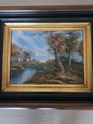 Robert De Man - Landschap met rivier en boerderij kopen? Bied vanaf 75!