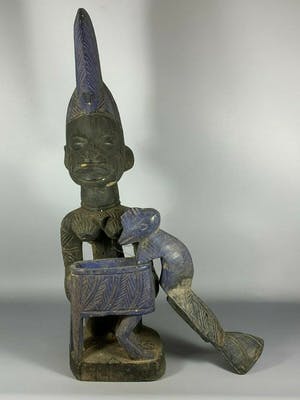 Yoruba - 200532 - Tribal used African Yoruba medicin pot - Nigeria. kopen? Bied vanaf 150!