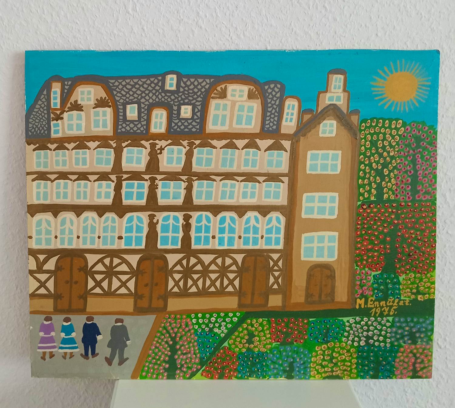 Minna Ennulat - Das Heidelberger Schloss - berühmte Künstlerin der naiven Kunst kaufen? Bieten Sie von 70!