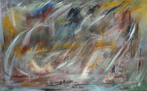 Vivienne Yacco - Olieverf op doek, Berlin 1945 (Zeer groot) kopen? Bied vanaf 150!