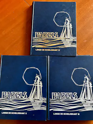 Romain Malfliet - en Vlaamse schilders in 3 geillustreerde boeken "Parels langs de Scheldekant" kaufen? Bieten Sie von 25!