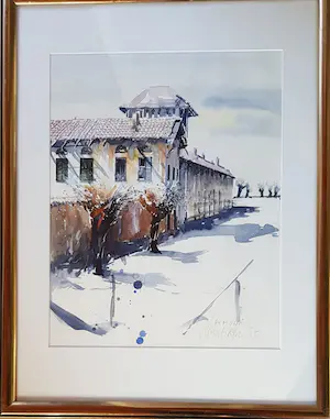 Michael Schreiber - Cremona, Aquarell kopen? Bied vanaf 210!