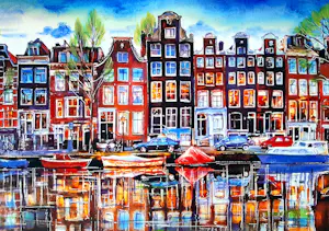 Elva Polyakova - Een gracht in Amsterdam kopen? Bied vanaf 75!