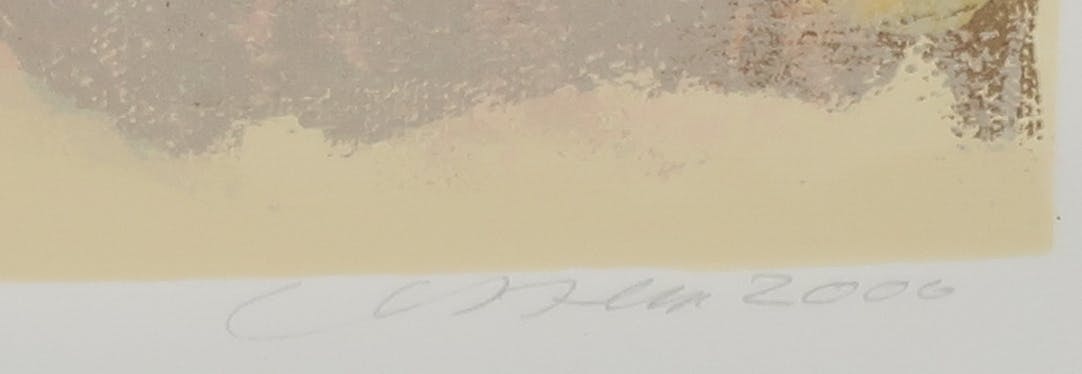 Henk van Vessem - Zeefdruk, De ochtend - Ingelijst  kopen? Bied vanaf 40!